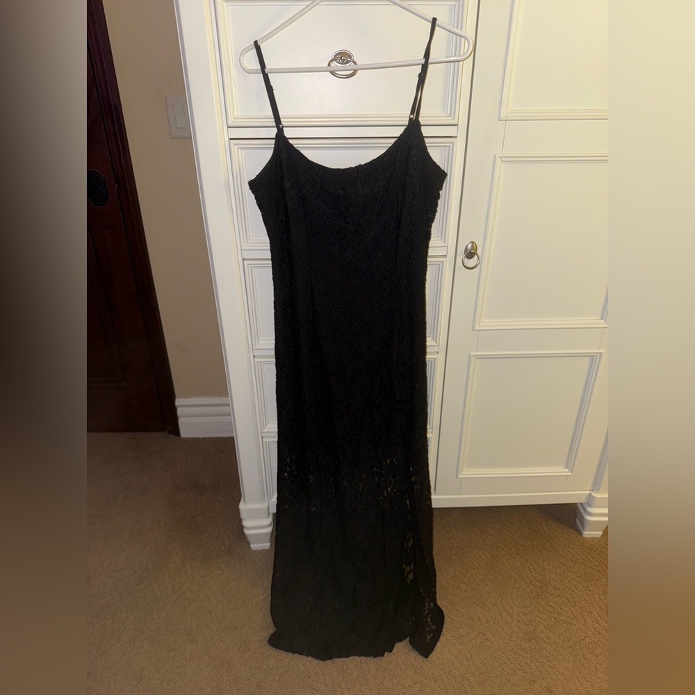 Aerie lace black dress